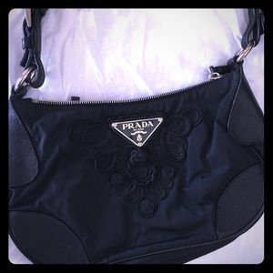 Prada embroidered handbag